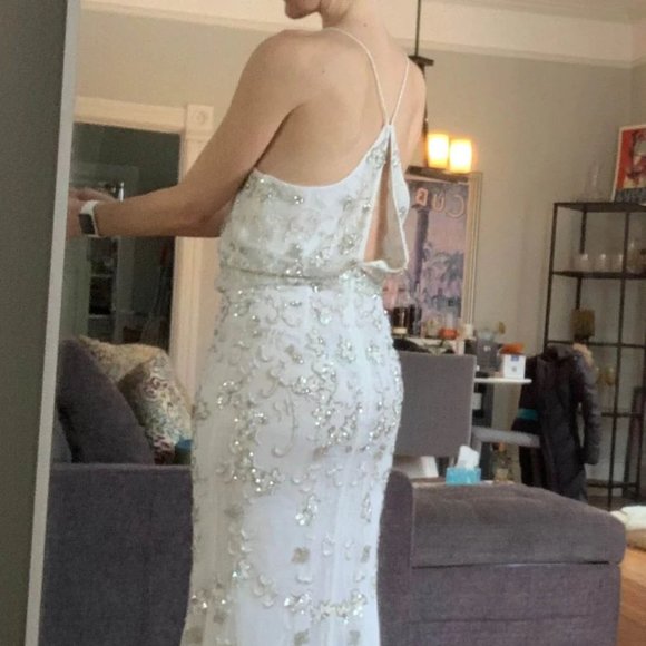 Lotus Threads NWT Wedding Dress 62234 - Never Worn, Ivory with lots of Jewels, 4 - Picture 3 of 11